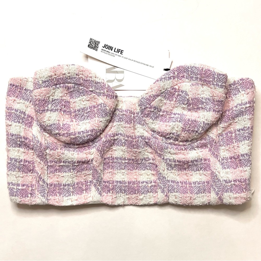 #78- NWT ZARA BUSTIER TOP SIZE XS